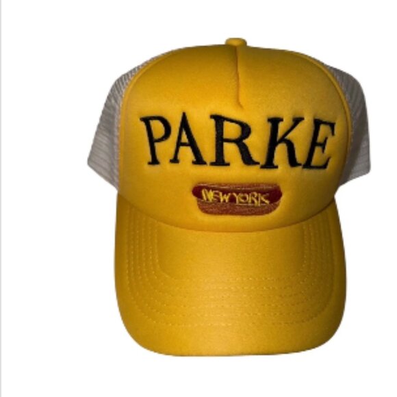 Parke Accessories - PARKE New York Hot Dog Adjustable Hat in Yellow NWT
